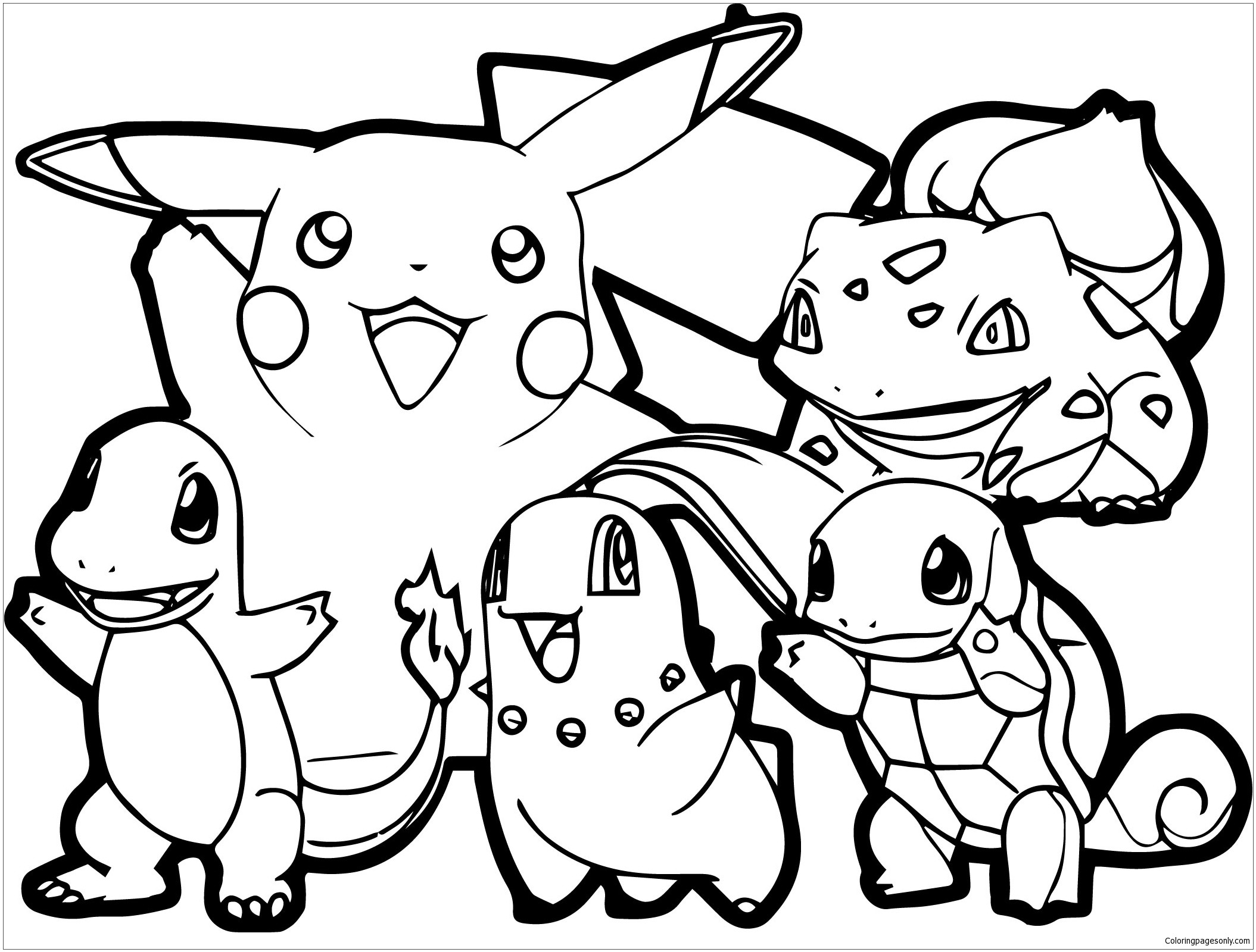 Pokemon Coloring Pages For Kids
 Adult Pokemon Coloring Page Free Coloring Pages line