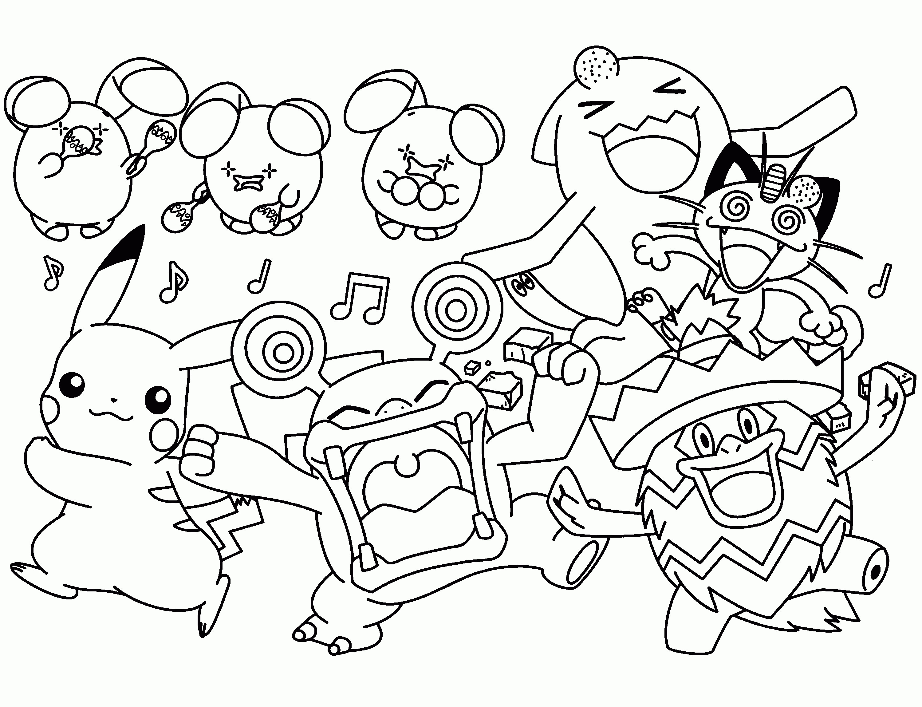 Pokemon Coloring Pages For Kids
 Pokemon free to color for children All Pokemon coloring