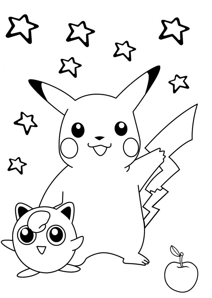 Pokemon Coloring Pages For Kids
 Smiling Pokemon coloring pages for kids printable free