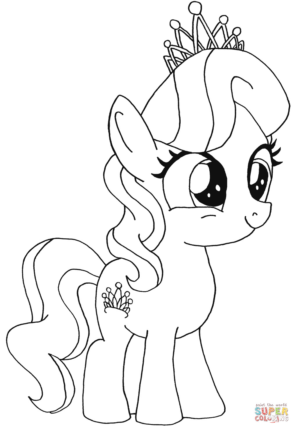 Pony Printable Coloring Pages
 Diamond Tiara My Little Pony coloring page