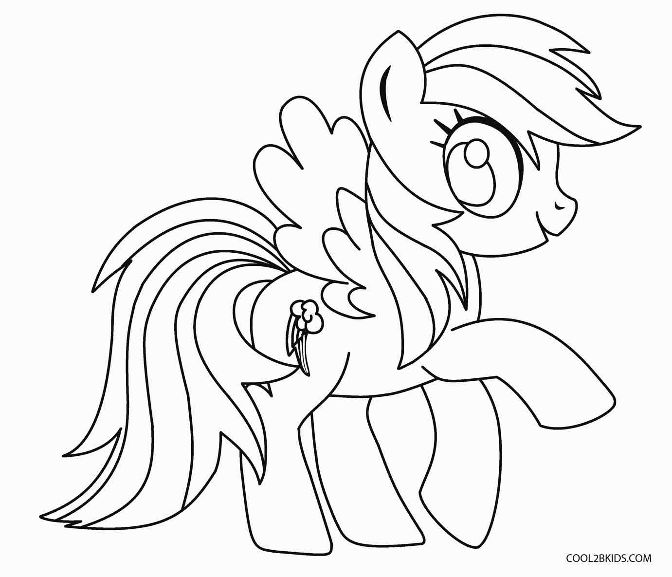 Pony Printable Coloring Pages
 Free Printable My Little Pony Coloring Pages For Kids