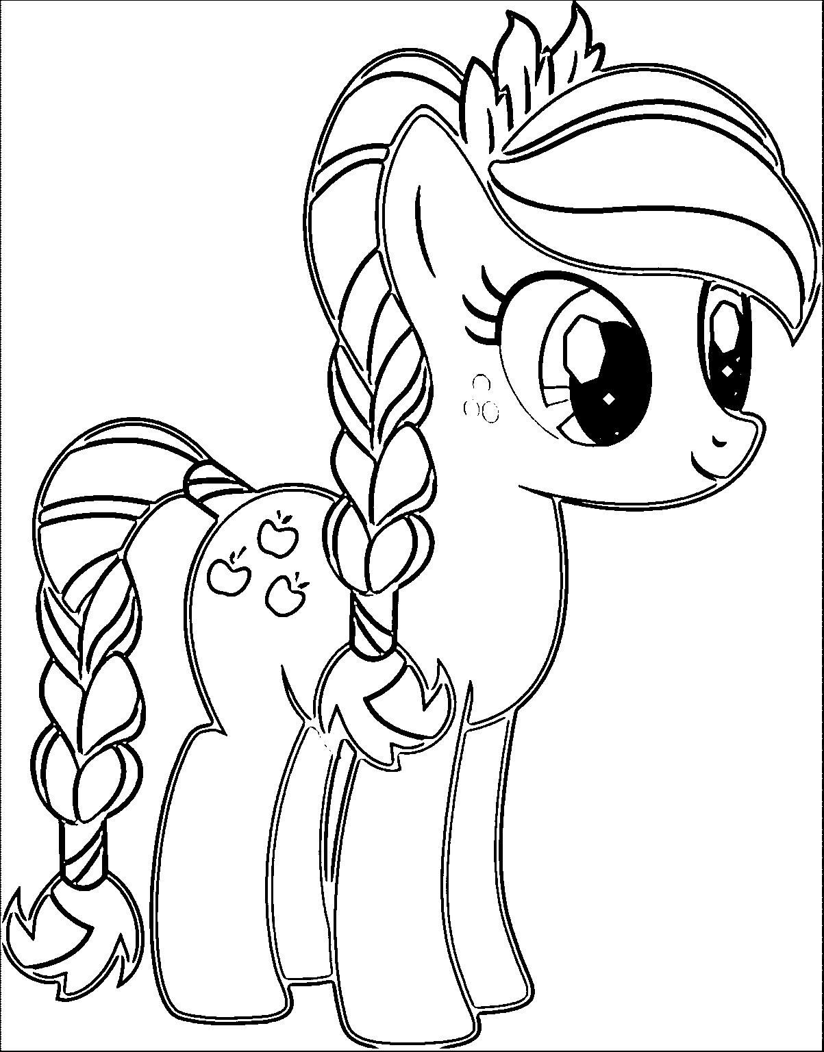 Pony Printable Coloring Pages
 pony cartoon my little pony coloring page 003