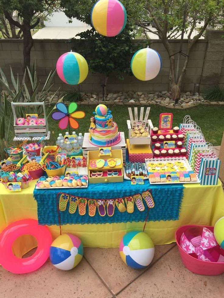 Pool Party Birthday Ideas
 Swimming Pool Summer Party Summer Party Ideas
