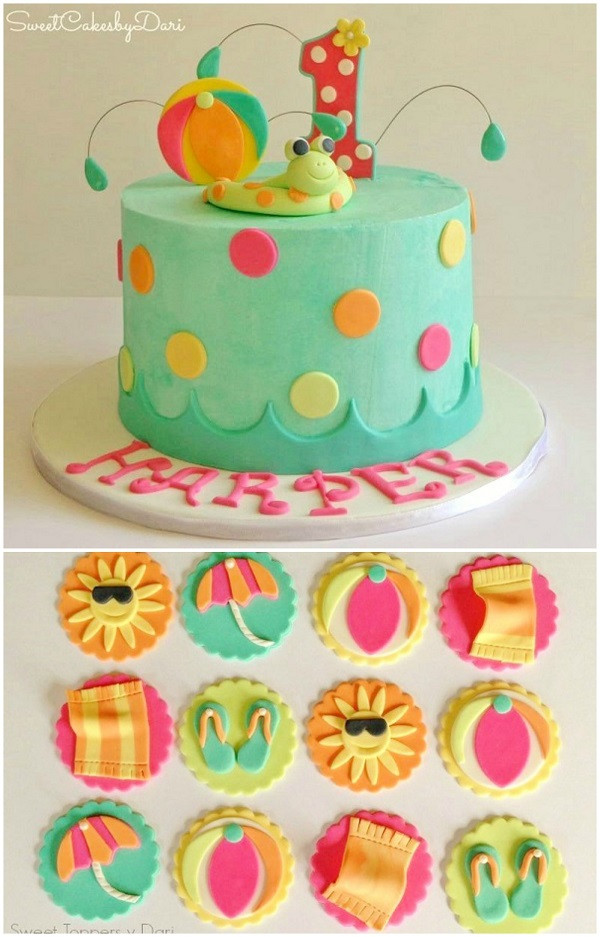 Pool Party Cake Ideas
 Splish Splash Cakes and Cupcakes Fit for a Pool Party Bash