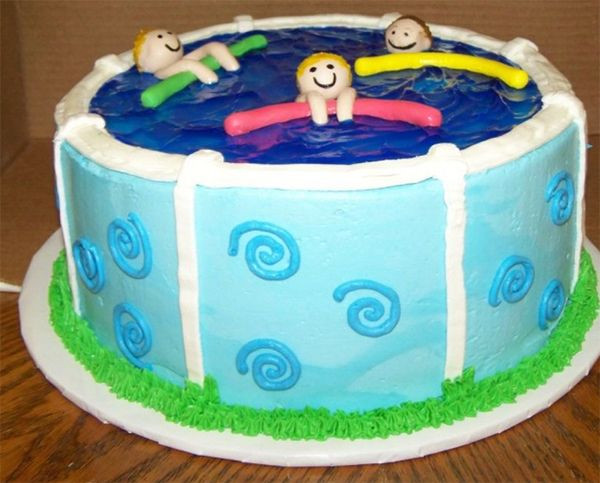 Pool Party Cake Ideas For Birthdays
 Best 25 Swimming pool cakes ideas on Pinterest