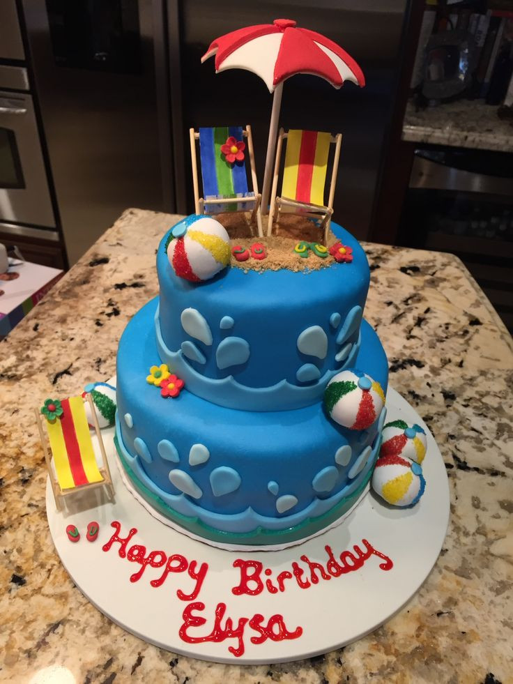 Pool Party Cake Ideas For Birthdays
 17 Best ideas about Pool Party Birthday on Pinterest