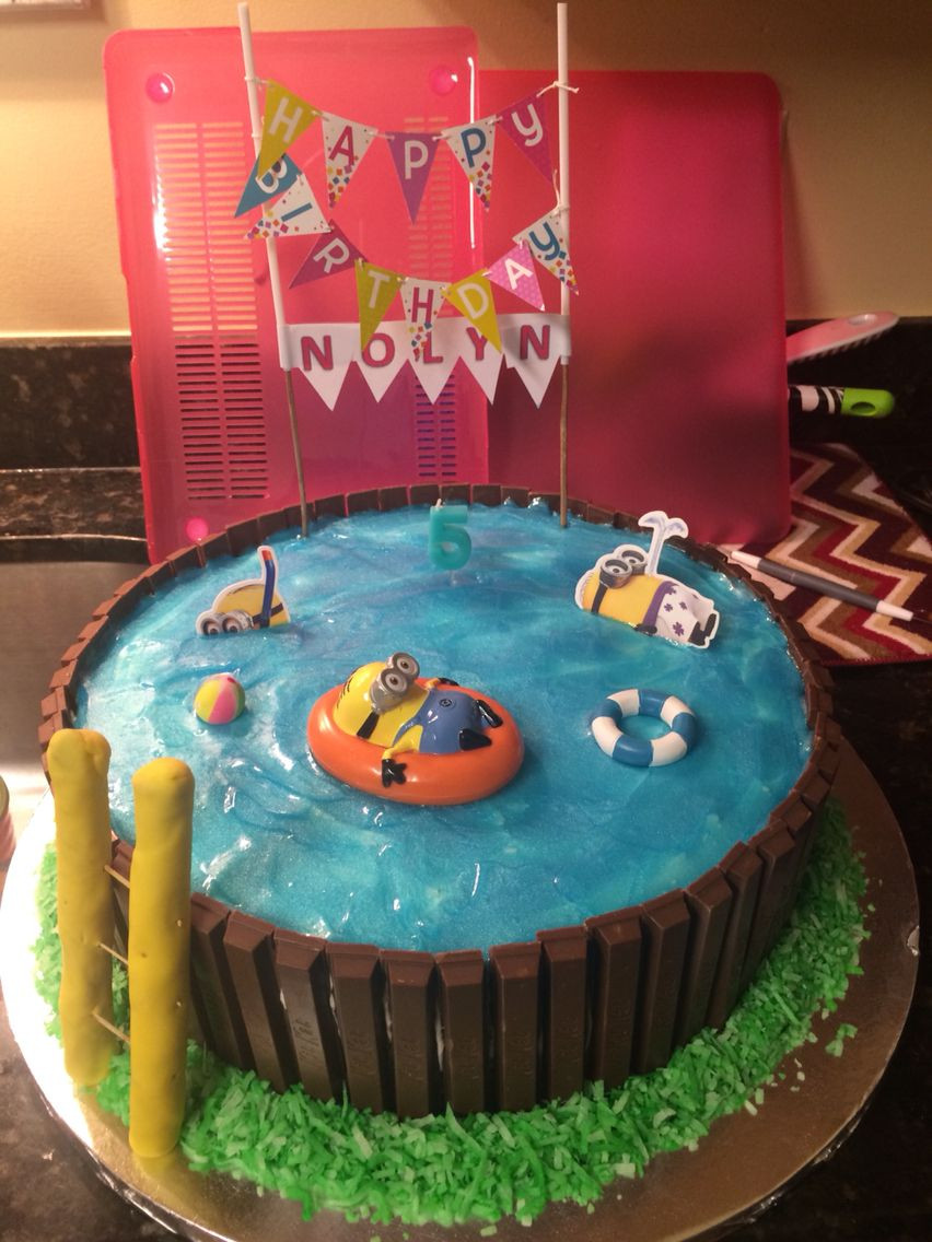 Pool Party Cake Ideas For Birthdays
 Minion Pool Cake Cake Ideas