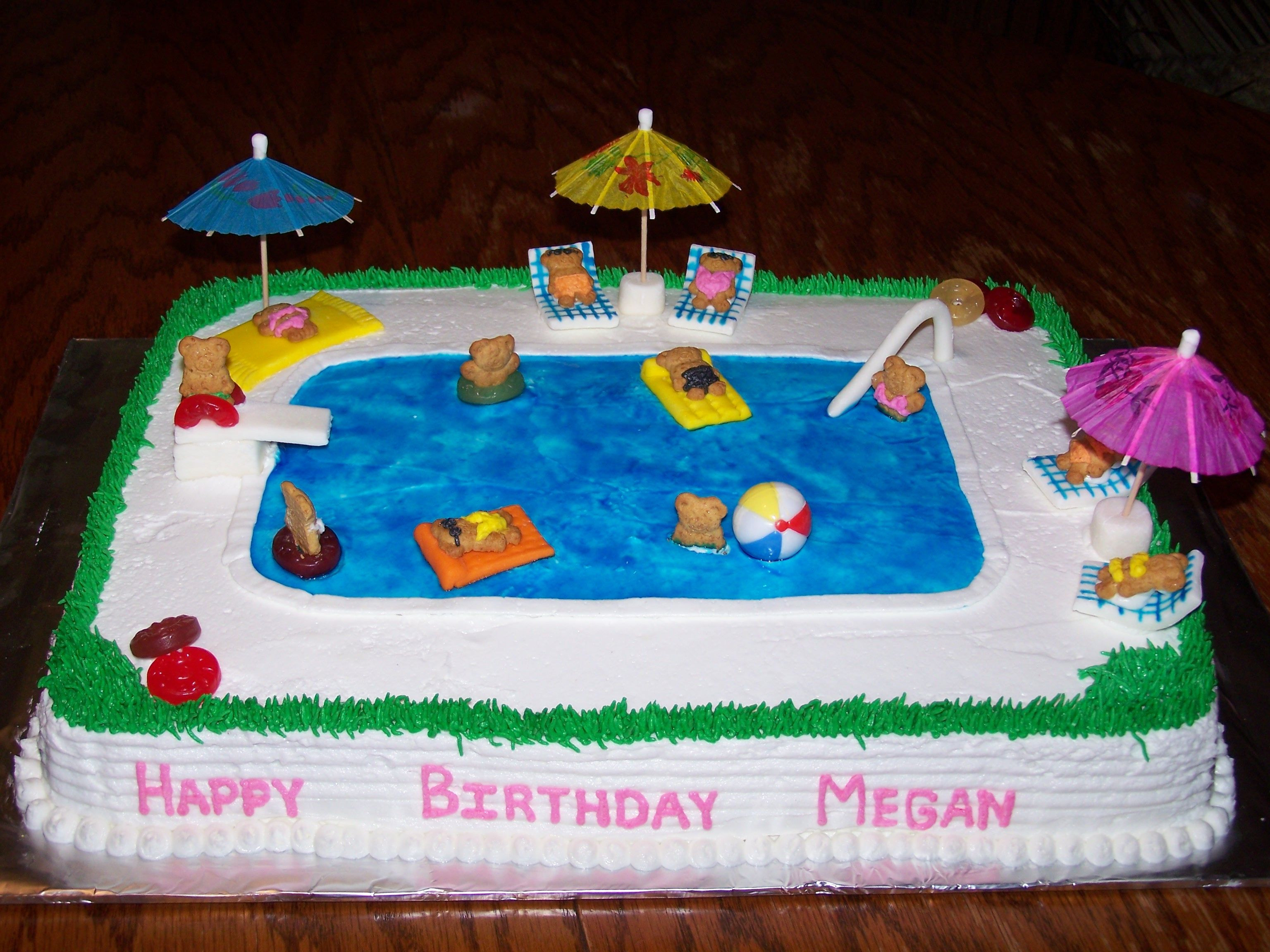 Pool Party Cake Ideas For Birthdays
 Swimming Pool Cake Sweet Treats by Me