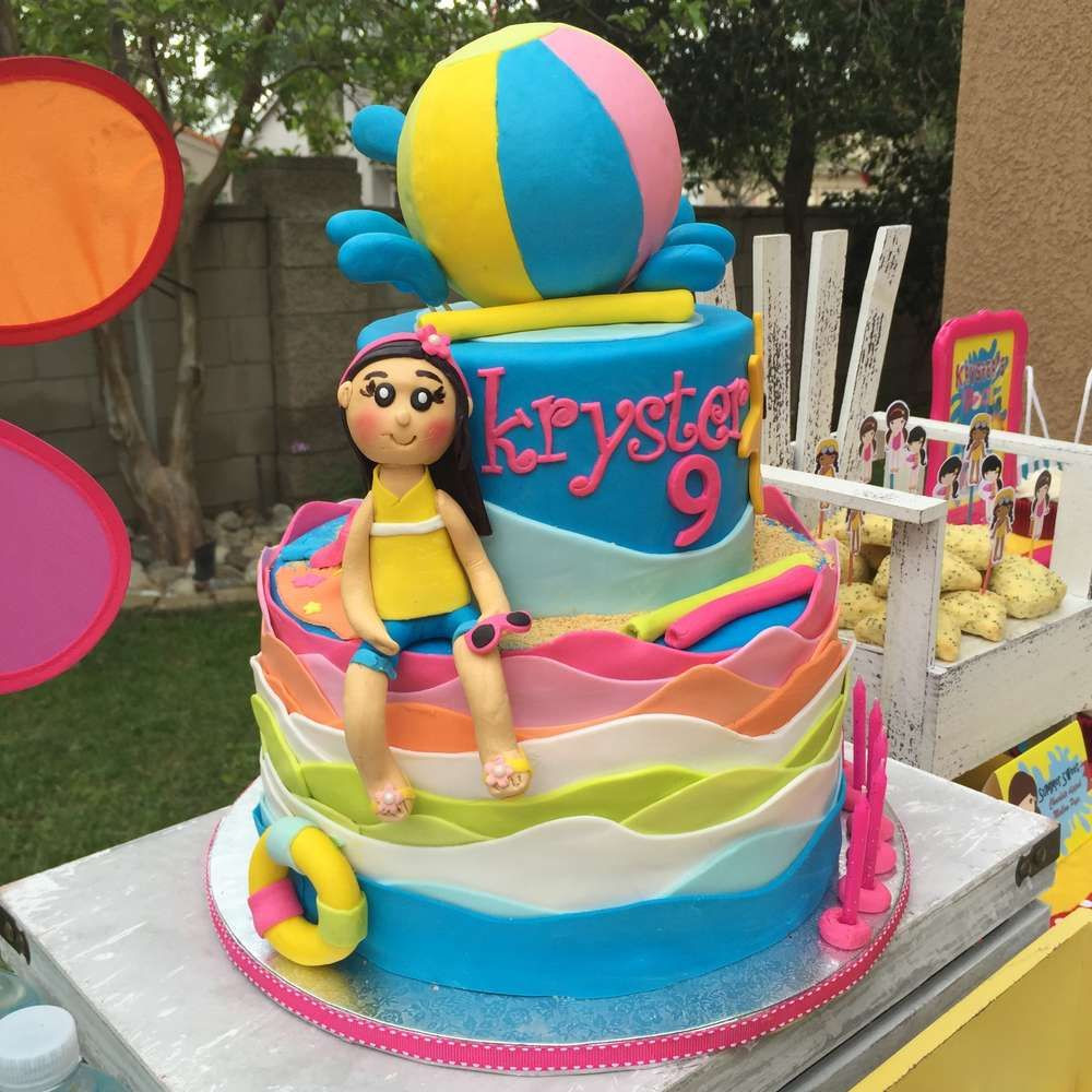 Pool Party Cake Ideas
 Swimming Pool Summer Party Summer Party Ideas
