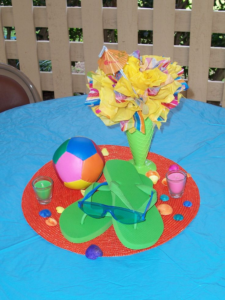 Pool Party Centerpieces Ideas
 7 best Pool Party images on Pinterest
