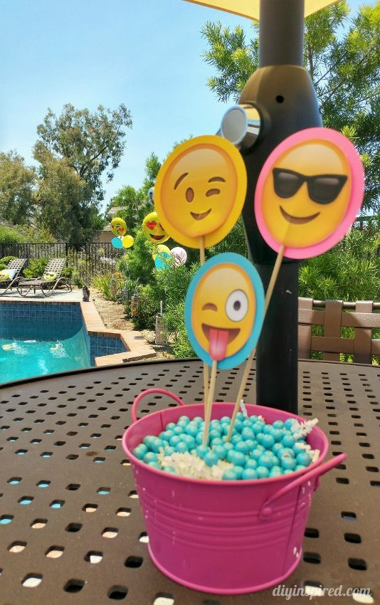 Pool Party Centerpieces Ideas
 Emoji Birthday Party Ideas DIY Inspired