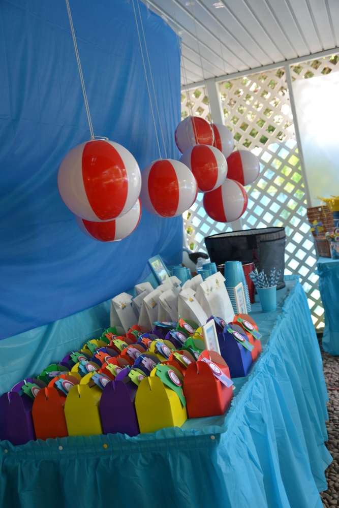 Pool Party Decoration Ideas
 The Beach Birthday Party Ideas 10 of 70
