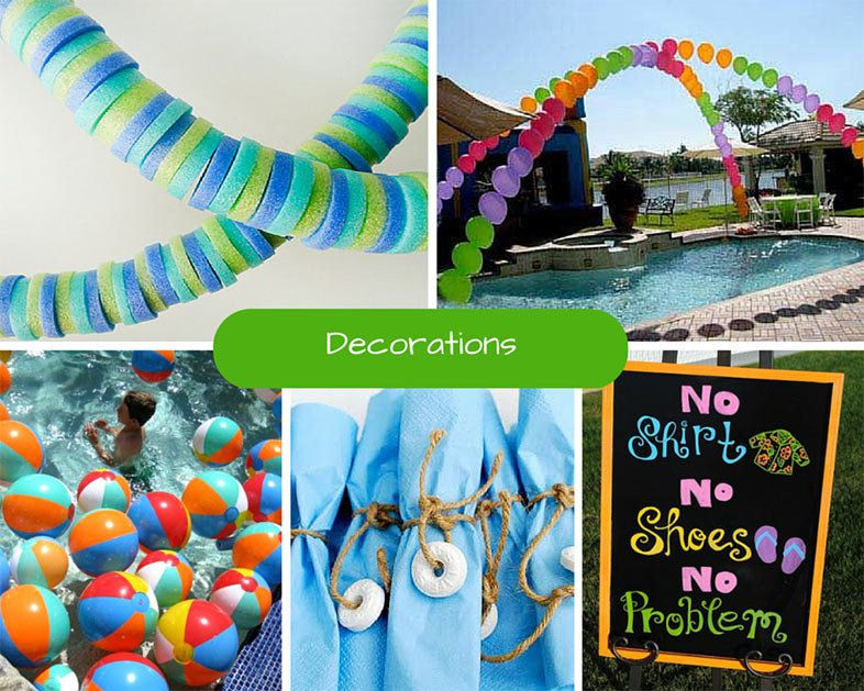 Pool Party Decoration Ideas
 Kids Pool Party Ideas