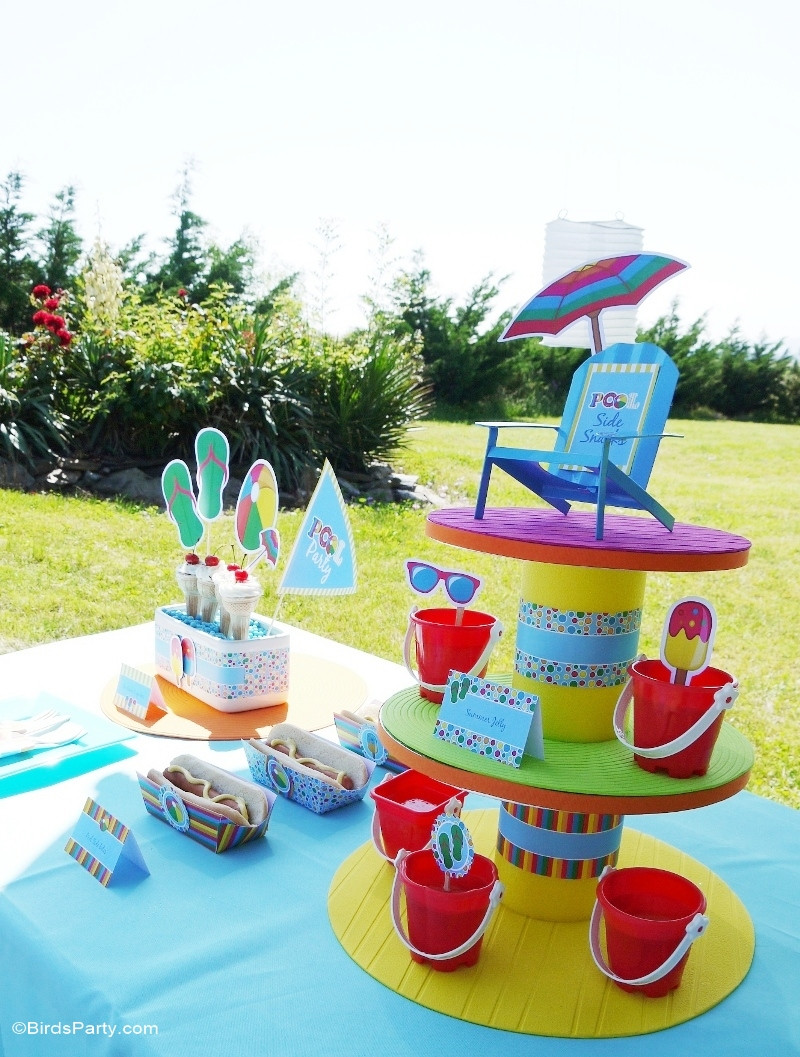 Pool Party Decoration Ideas
 Pool Party Ideas & Kids Summer Printables Party Ideas