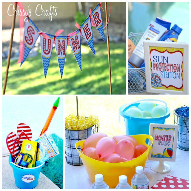 Pool Party Ideas For College
 Crissy s Crafts School s Out SPLISH SPLASH Pool Party