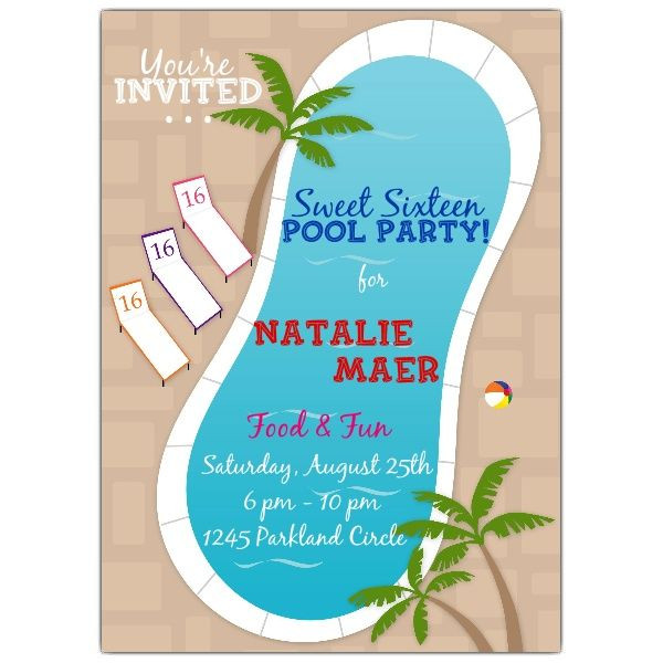 Pool Party Ideas For Sweet 16
 33 best Birthday Pool Party Sweet 16 Ideas images on