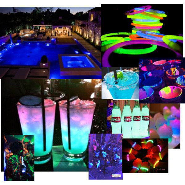 Pool Party Ideas For Sweet 16
 Glow in the dark pool party Birthday Ideas