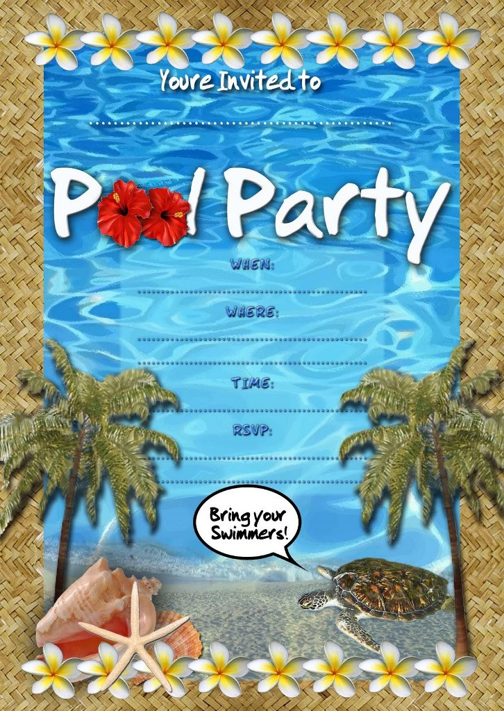 Pool Party Invitation Ideas
 Tips to Manage Pool Party Ideas