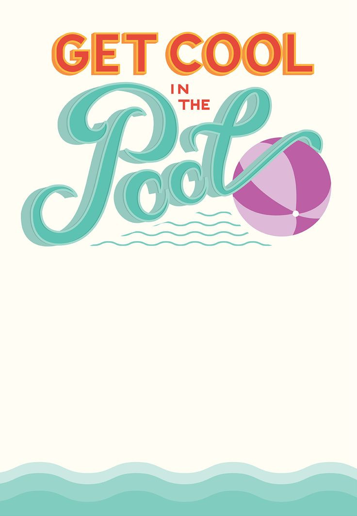 Pool Party Invitation Ideas
 Pool Party Free Printable Party Invitation Template