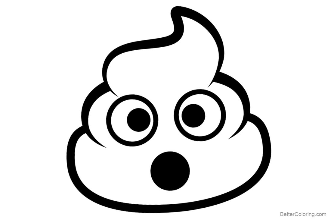 Poop Emoji Coloring Pages
 Poop Emoji Faces Pages Coloring Pages