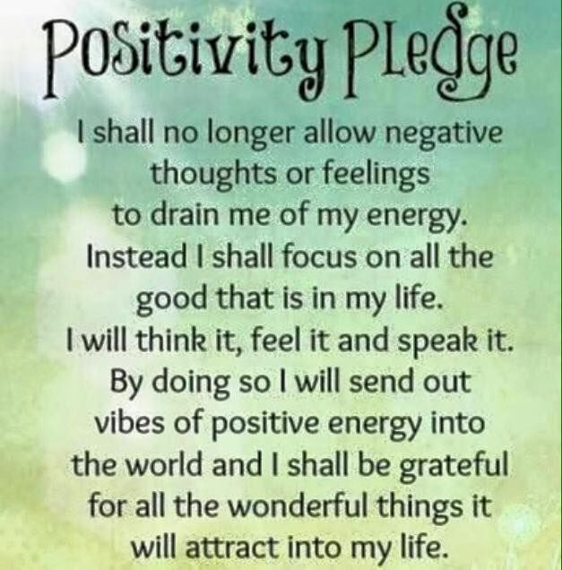 Positive Affirmations Quotes
 Positivity Pledge positive quotes happy happiness positive