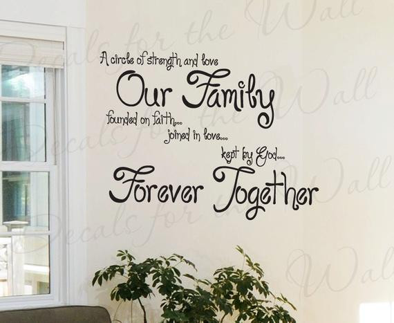 Positive Family Quotes
 A Circle Strength and Love Our Family Faith Inspirational