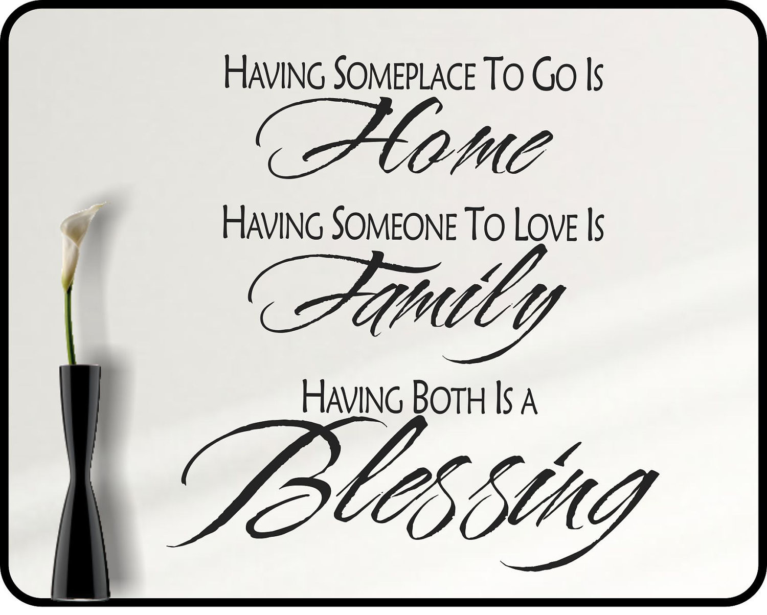 Positive Family Quotes
 Inspirational Family Wall decal quote family blessing home