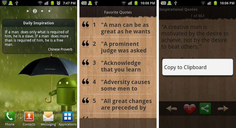 Positive Quotes App
 Best inspirational and motivational apps for Android