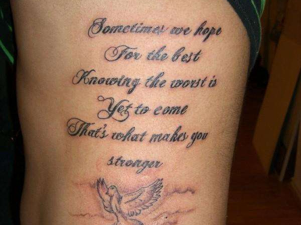 Positive Tattoo Quotes
 25 Inspirational Words For Tattoos You Should Check Today