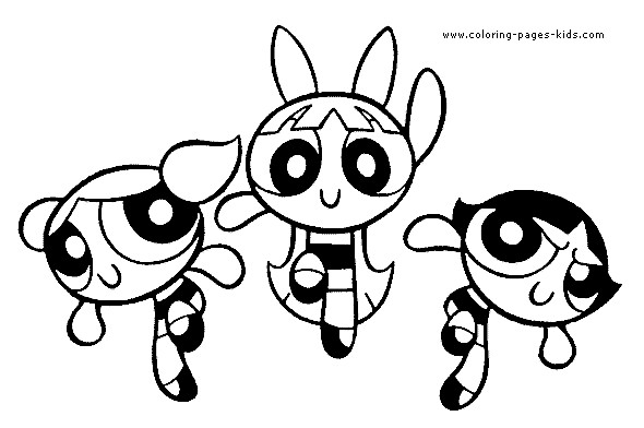 Powder Puff Boys Coloring Pages
 The Powerpuff Girls color page Cartoon Color Pages