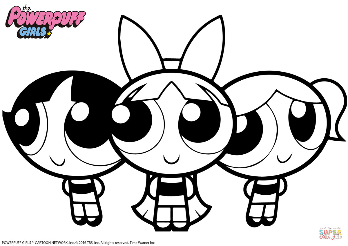 Powder Puff Boys Coloring Pages
 Powerpuff Girls coloring page