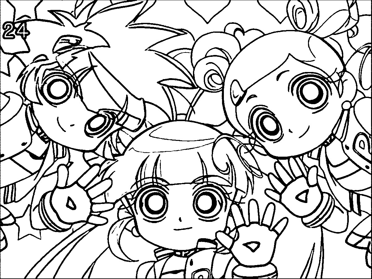 Power Punk Girls Coloring Pages
 Power Puff Girls Z Coloring Pages Coloring Home