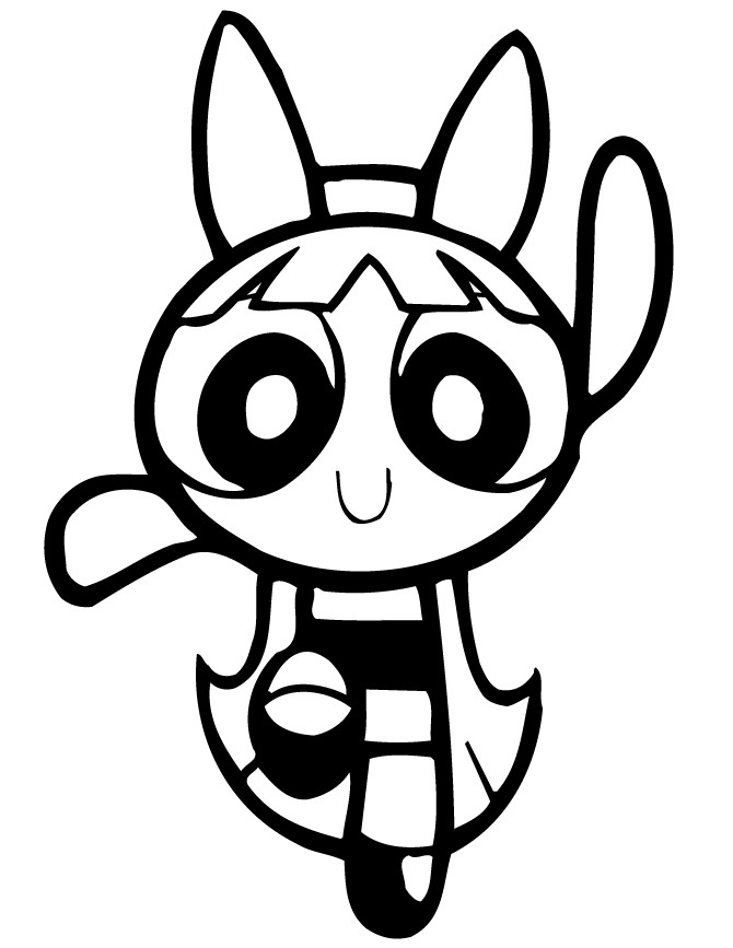 Powerpuff Girls Blossom Coloring Pages
 Powerpuff Girls Blossom Dancing Coloring Page