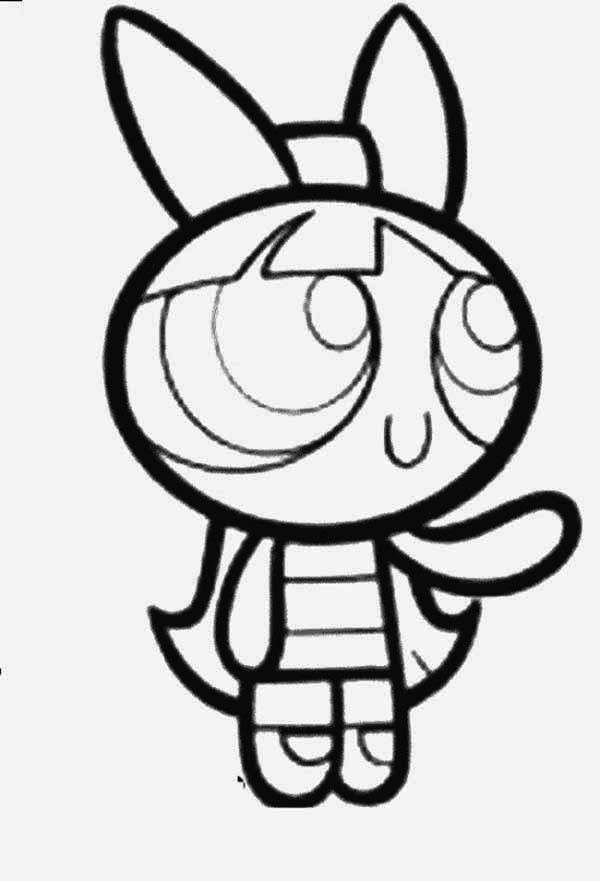 Powerpuff Girls Blossom Coloring Pages
 Blossom From The Powerpuff Girls Coloring Page Color Luna