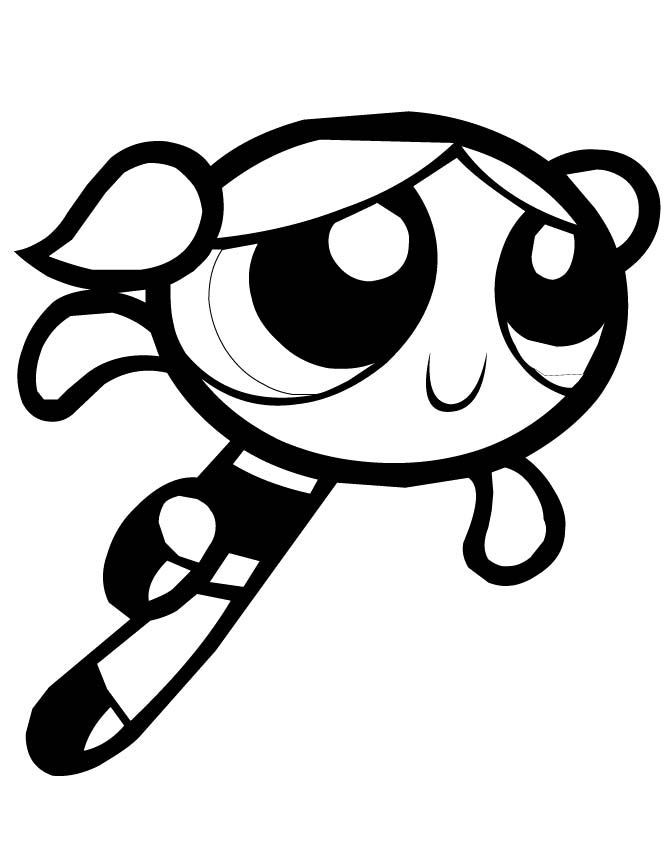 Powerpuff Girls Brothers Coloring Pages
 Powerpuff Girls Bubbles Character Coloring Page