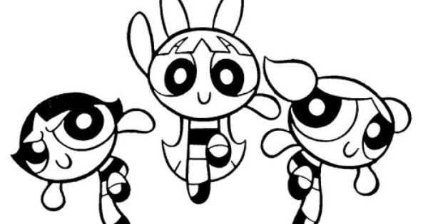 Powerpuff Girls Brothers Coloring Pages
 Powerpuff Girls Excited Coloring Pages