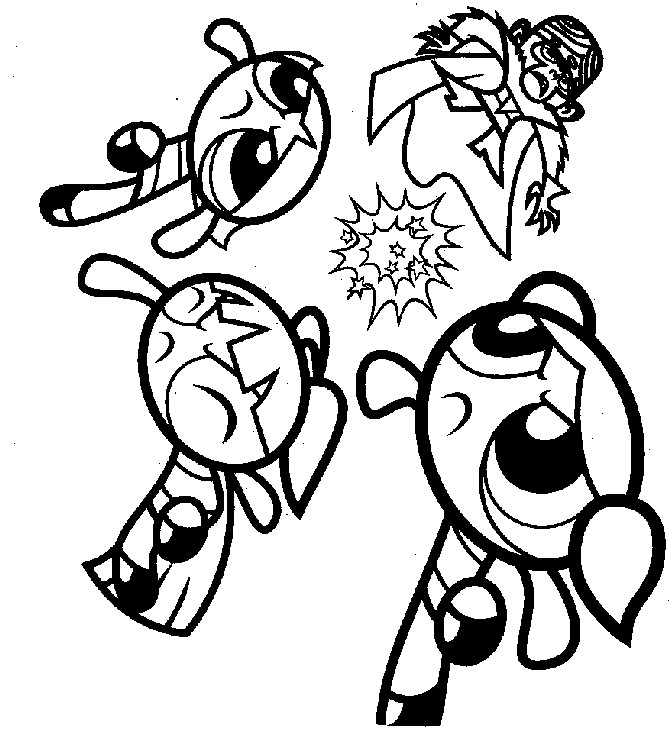 Powerpunk Girls Coloring Pages
 Power Puff Girls Coloring Pages