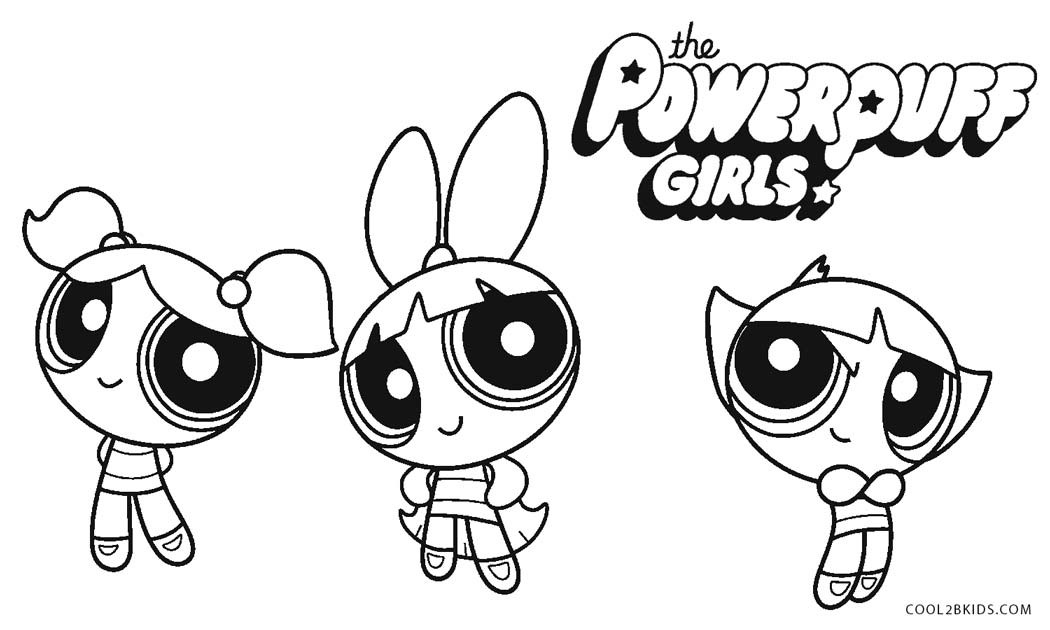 Powerpunk Girls Coloring Pages
 Free Printable Powerpuff Girls Coloring Pages