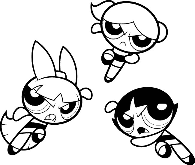 Powerpunk Girls Coloring Pages
 Powerpuff Girls Coloring Pages 2