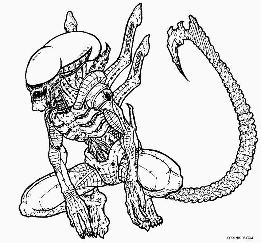Predator Coloring Pages
 Printable Alien Coloring Pages For Kids