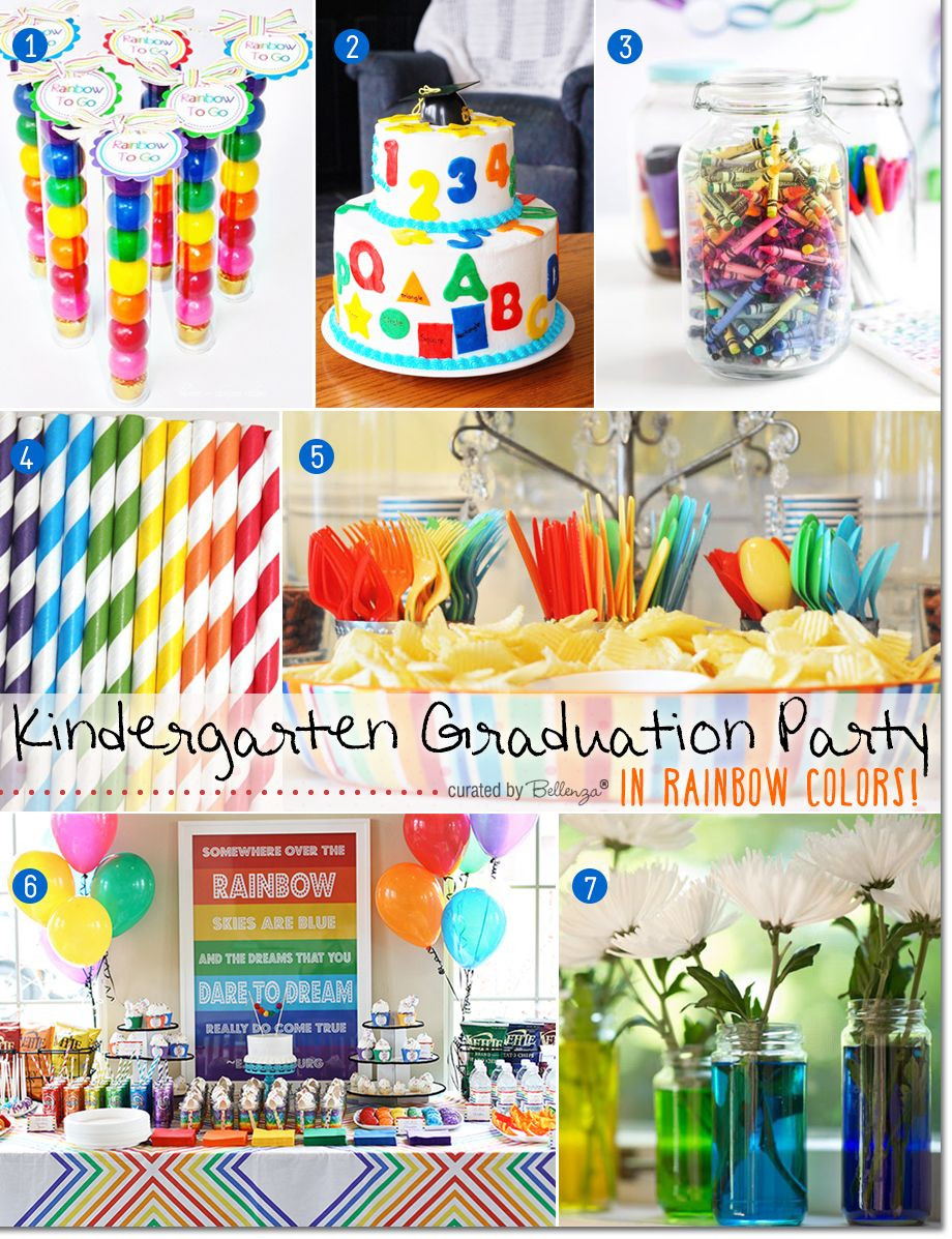 Preschool Graduation Party Ideas
 Fun Ideas for a Kindergarten Graduation Party in Rainbow