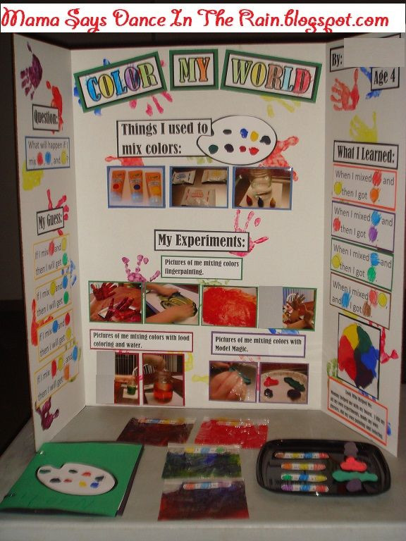 Preschool Projects Ideas
 Preschool Science Fair Mixing Primary Colors
