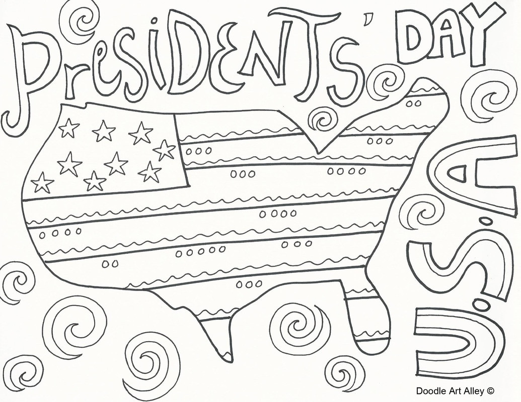 Presidents Day Coloring Pages Printable
 Presidents Day Coloring Pages Doodle Art Alley