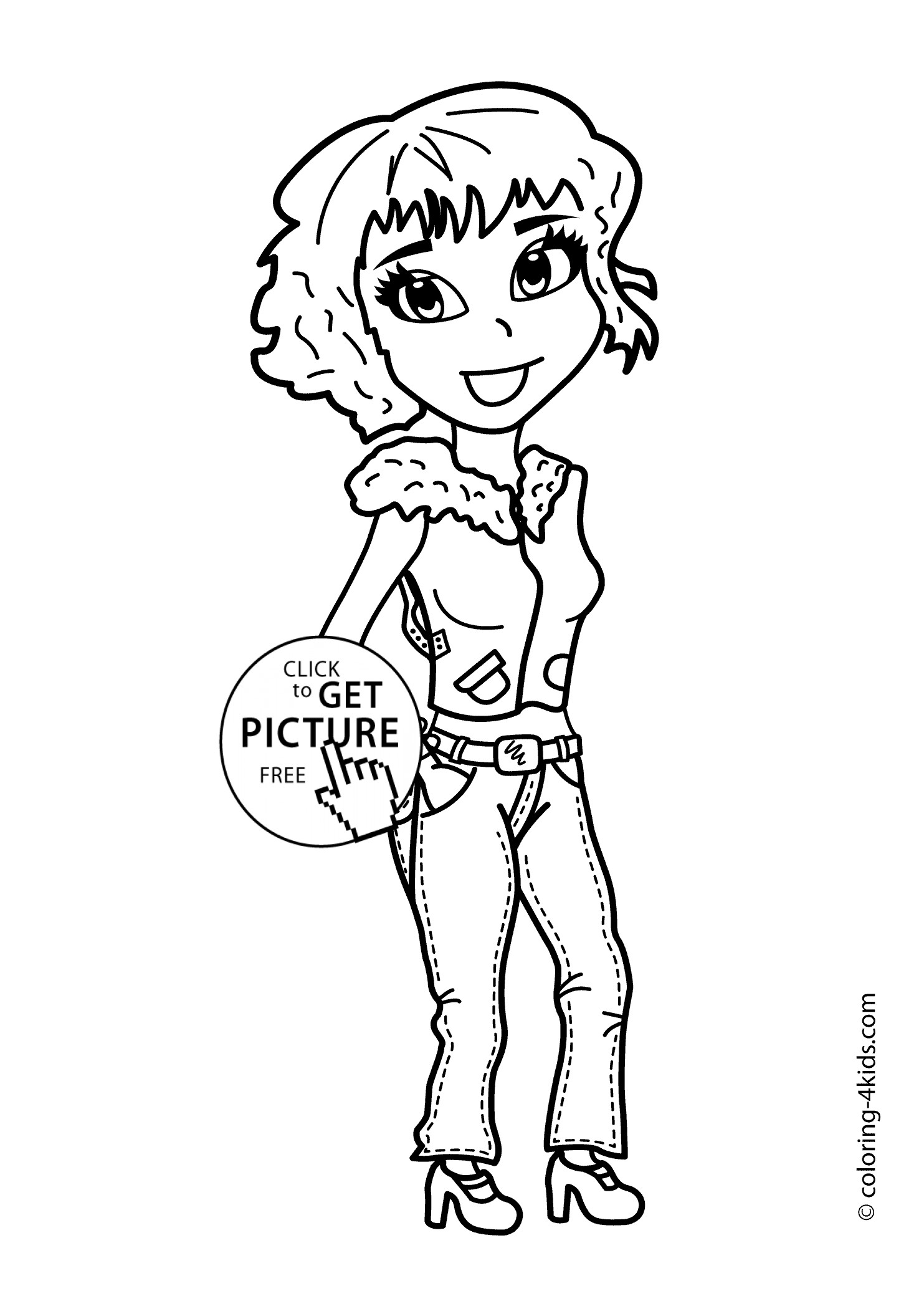 Pretty Girl Coloring Pages To Print
 Pretty coloring pages for girls printable coloring pages