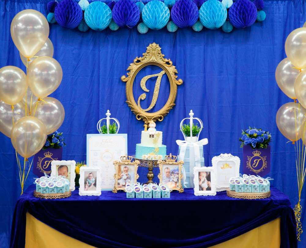 Prince Birthday Decorations
 Royal Prince Birthday Party Ideas