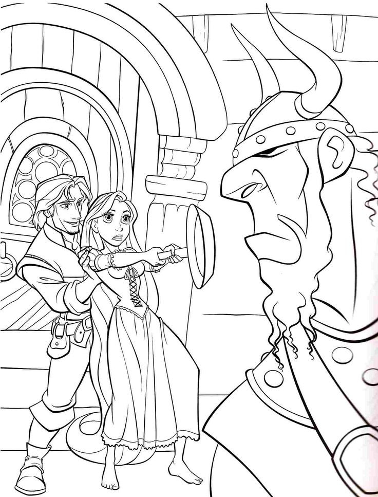 Princess Coloring Pages For Boys
 disney princess tangled rapunzel coloring pages free