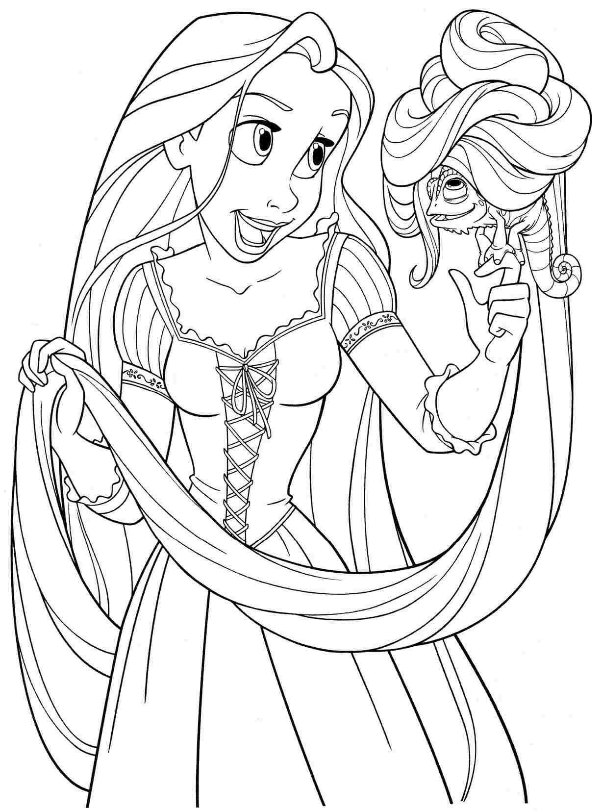 Princess Coloring Pages For Boys
 printable free colouring pages disney princess rapunzel
