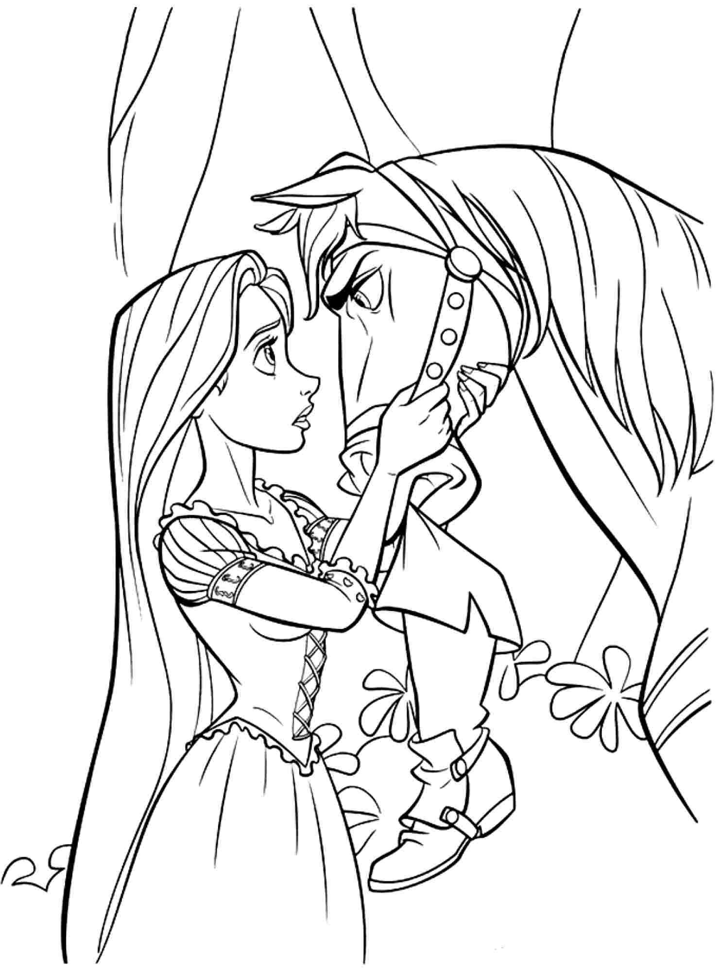 Princess Coloring Pages For Boys
 free disney princess tangled rapunzel coloring sheets for
