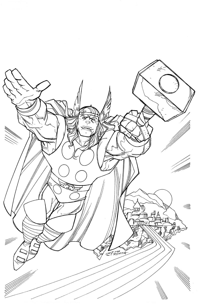 Print Coloring Book
 Free Printable Thor Coloring Pages For Kids