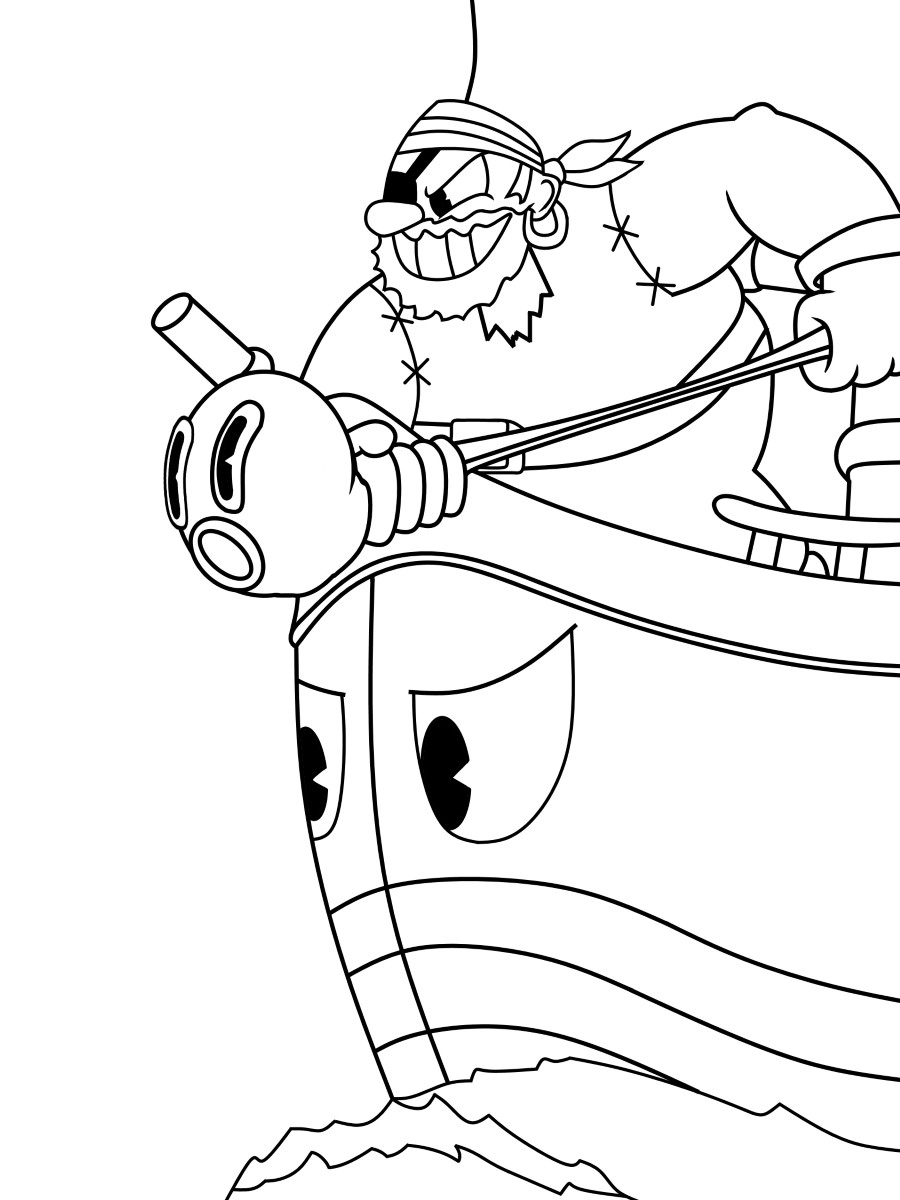 Print Coloring Pages
 Cuphead coloring pages